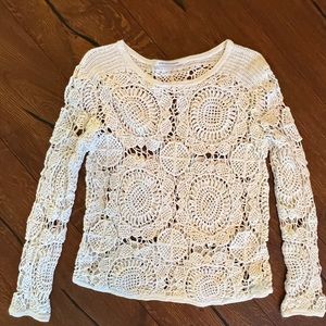 Diane Von Furstenberg crochet top
